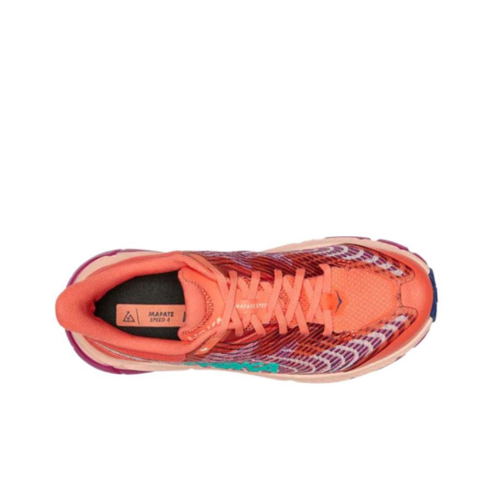 HOKA Mafate Speed 4 – Coral, Magenta & Teal