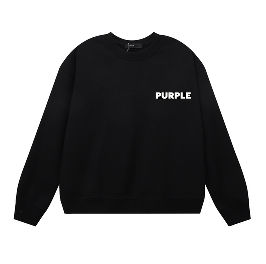 Purple Men's Long-Sleeve T-shirt Sweatshirt 1152