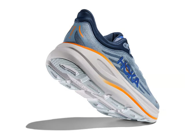 HOKA Bondi 9 Running Shoe – Blue Grey, Navy & Orange