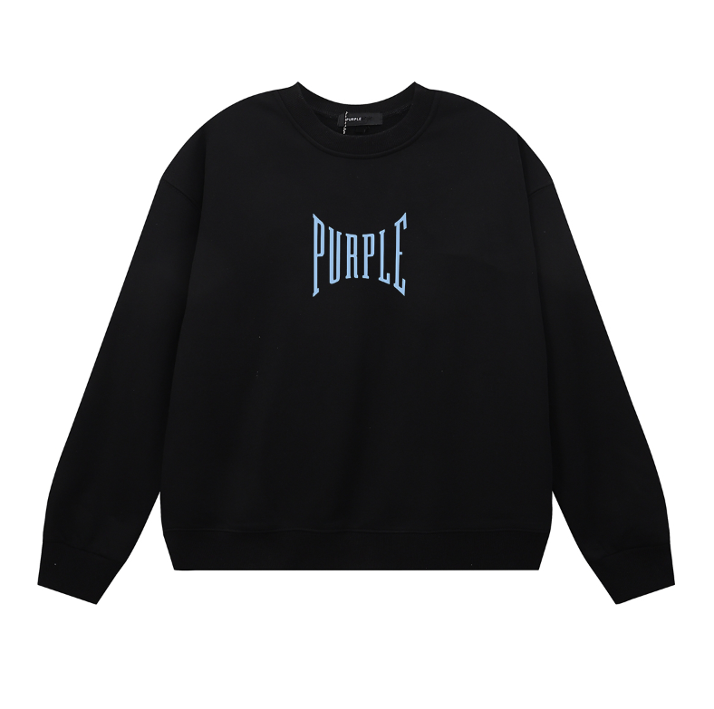 Purple  Men's Long-Sleeve T-shirt Sweatshirt 1156