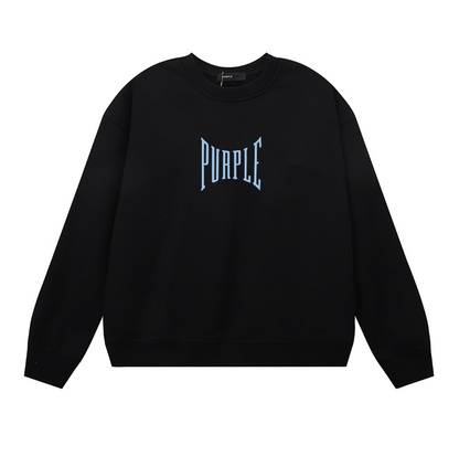 Purple  Men's Long-Sleeve T-shirt Sweatshirt 1156