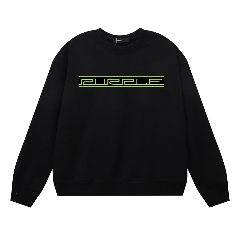 Purple Men's Long-Sleeve T-shirt Sweatshirt 1131