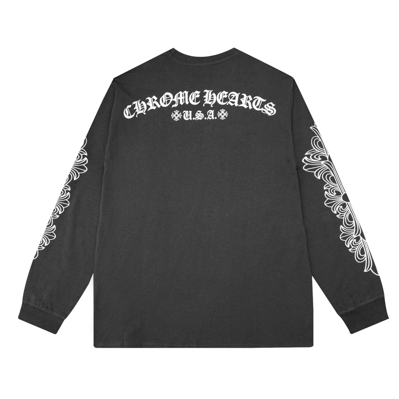 Chrome Hearts Men's Long-Sleeve T-shirt Sweatshirt K8005