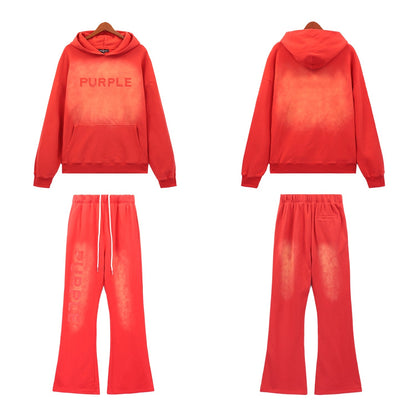 Purple New Hoodie suit 5965