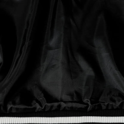 Chrome Hearts Varsity Jacket - Black White Gothic Baseball Coat 2206