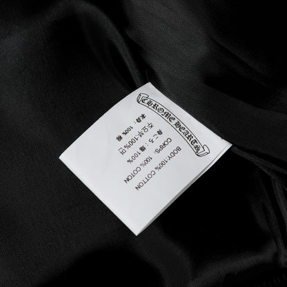 Chrome Hearts Layered Cross Varsity Jacket - Black White Street Style Outerwear 2208