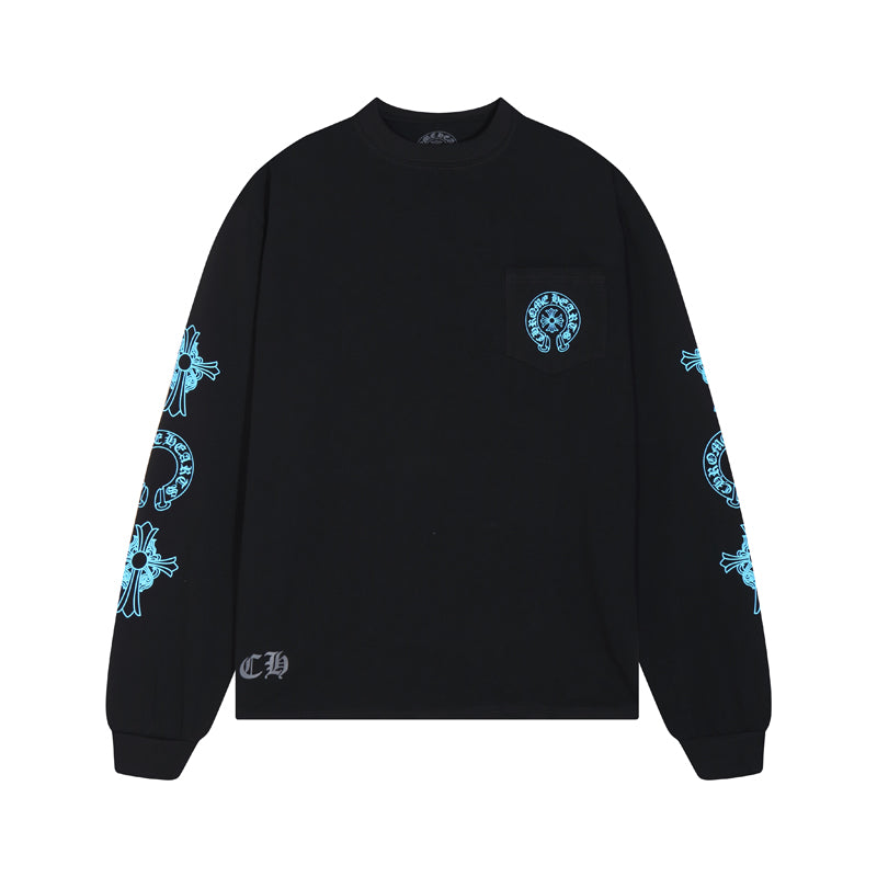Chrome Hearts Men's Long-Sleeve T-shirt Sweatshirt K8018 – PANDAHIPHOP