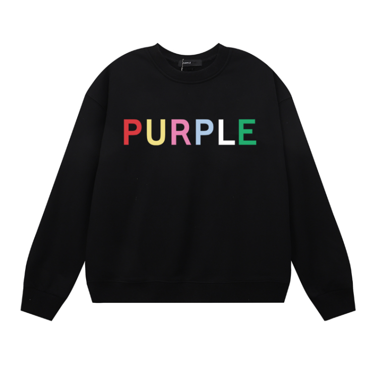 Purple Men's Long-Sleeve T-shirt Sweatshirt 1125